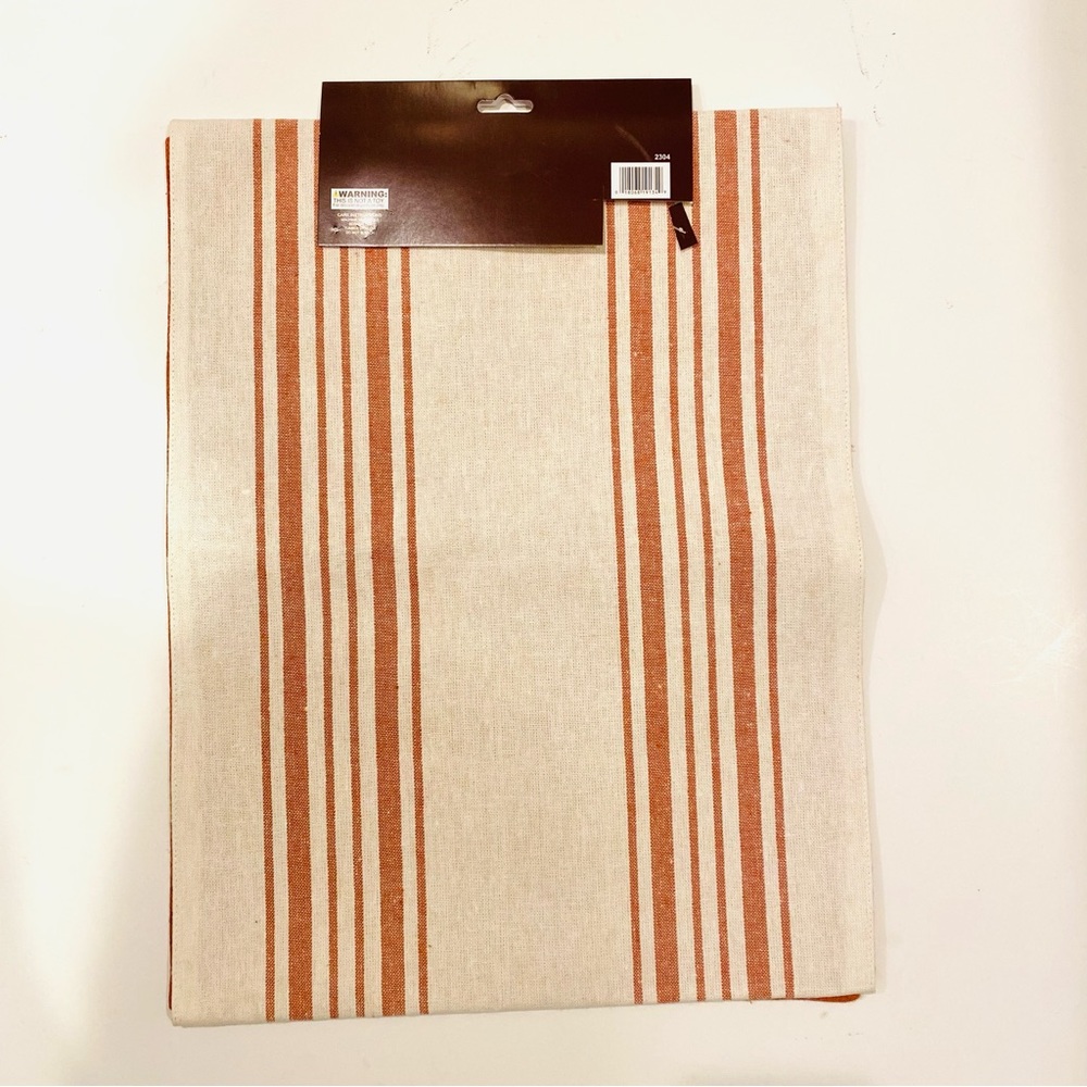 Fall Table Runner Reversible Woven Fused Cotton13”x54” - Picture 6 of 9